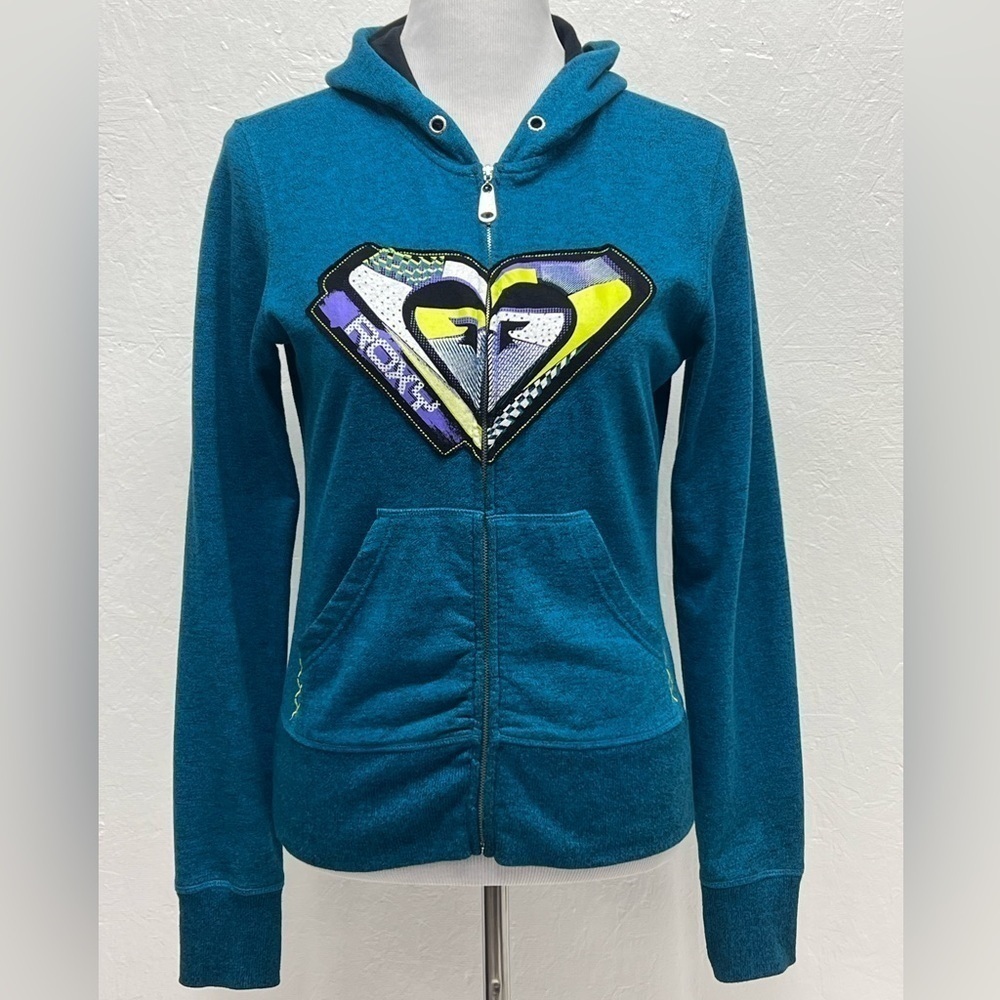 Roxy - Women’s Junior Hooded Zip Up Jacket - M